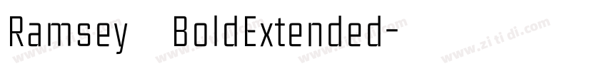 Ramsey BoldExtended字体转换